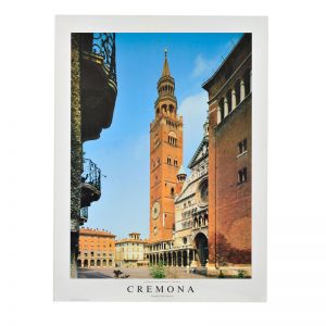 Poster “Cremona Il Torrazzo con la Cattedrale e il Battistero”